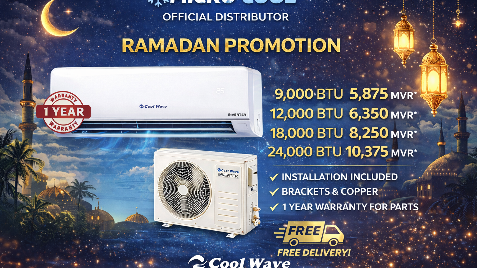 🌙 Ramadan Promotion is Here! Stay Cool with Micro Cool’s Exclusive Offer ❄️